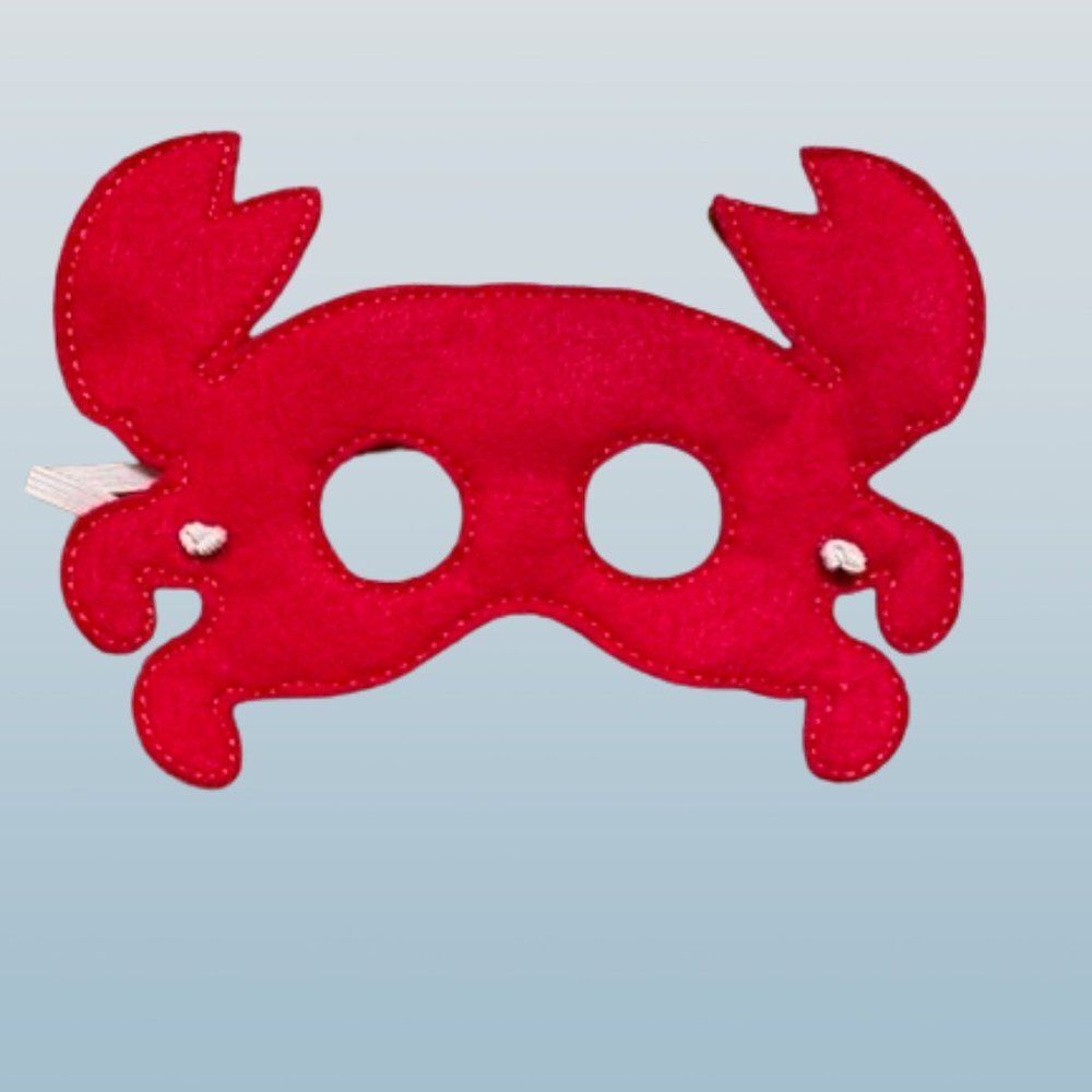 Sebastain (crab) from Little Mermaid Inspired Felt Mask FM4044 new